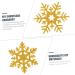 PRETYZOOM 30pcs Cloth Patches Materials DIY Accessories Christmas Ornaments Ornament Glitter Snowflake Golden 4.3X3.8CM - Buy Online on GoSupps.com