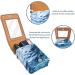 Travel Lipstick Organizer Case - Portable Makeup Bag with Mirror in Sea Water Blue | Summer Essentials L308T5MHQC - Buy Online on GoSupps.com