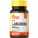 Sundance L-Arginine 1000mg Capsules | 60 Count | Free Form Amino Acid Supplement | Non-GMO and Gluten Free Supplement