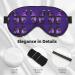 FoRes Cute Purple Butterfly Print Adjustable Sleep Eye Mask - Light Blocking Unisex for Deep Rest - Buy Online on GoSupps.com
