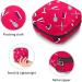 Portable Women's Storage Pockets | Stillpad Holder for Hairdresser Tools | Red Pattern Period Kit Bag for Girls - Buy Online on GoSupps.com