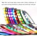 36pcs Nail Striping Tape Set - 1mm, 2mm, 3mm | DIY Nail Art Decoration Tools | Self-Adhesive Holographic Decals - Buy Online on GoSupps.com