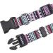 Mihqy Bohemian Purple Dog Collar - Adjustable Soft & Comfortable for Small Medium Large Dogs (XS: 20-30 cm Neck) - Floral & Geometric Design - Buy Online on GoSupps.com