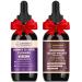 20-in-1 Liposomal Wormwood Black Walnut Cleanse for Humans Drops Liquid & 30-in-1 Kidney and Liver Cleanse Detox & Repair Drops Kidney Support Supplement & Rapid Gut Cleanse & Digestive Support