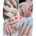 Kalolary 3D Flower Rhinestone Nail Charms - Nail Art Stud Decorations for Women & Girls - Buy Online on GoSupps.com