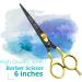 Wishbeauty 6" Professional Scissor for Hair Cutting Hair Dressing Thinning Shear Scissors UK Shears for Hair Cutting Barber Scissors for Professionals - Buy Online on GoSupps.com