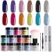 Drizzle Beauty Nail Dip Powder Set  Dipping Powder Starter Kit with 12 Fall Winter Colors Gift for Women. Party in Rio