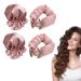 Locks without heat Heatless Curls Band Locken Blacker overnight with hair caps satin Heatless Hair Curler Set of 4 Hair Roller (pink)