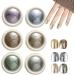 Kit de poudre ongles chrom poudre de ongles chrom e - 6 couleurs paillettes Fingernail Chrome Shimmer Nail fournit de la poudre pour le festival les rencontres le maquillage l'Halloween 02 B - Buy Online on GoSupps.com