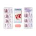 KISS imPRESS No Glue Pedi Press-On Toenails - Light Purple Lilac Glitter Squoval Shape | 24 Nails + Accessories - Buy Online on GoSupps.com