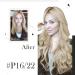 Vivien Clip-In Real Hair Extensions - Blonde Clip In Hair Extensions With Ash Blonde Highlights | 22 Inch 135g 7 Pieces #16/255 | Premium Quality - Buy Online on GoSupps.com
