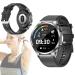 OWKAY Non-invasive Blood Glucose Test Smart Watch Bluetooth Fashion Smartwatch 30+ Sport Modes IP68 Waterproof Smart Watch (Color : Gray)