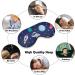 LynaRei Starry Outer Space Sleeping Mask | Adjustable Astronaut Planets Rocket Eye Mask for Blocking Light | Style-1 - Buy Online on GoSupps.com