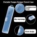 Portable Tongue Scraper Case | Travel-Ready Transparent Tongue Cleaner Holder for Optimal Oral Hygiene - Buy Online on GoSupps.com