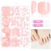 120 Pieces False Toenail Tips Set 12 Sizes Full Cover Fake Toenails Acrylic Artificial Stick on Toenails for Women Girls Nail Art DIY and Salon Foot Manicure