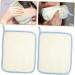 OHPHCALL 4pcs Square Towel Soap Bag Exfoliating Washcloth Exfoliating Cloth Body Cloth Scrubber Nylon Beige - Buy Online on GoSupps.com