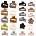 Small Claw Hair Clips for Thin Hair - 22 Pcs Medium Mini Hair Claw Clips for Shot Hair Tiny Claw Clip Accessories for Women Girls