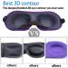 REEBENT 3D Eye Mask for Women - Machine Washable Sleep Mask - Black+Rose - Buy Online on GoSupps.com