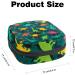 Shop Grunge Women's Napkin Storage Bag - Colorful Dinosaur Design | Portable Menstrual Cup & Bandage Organizer for First Period - Buy Online on GoSupps.com