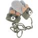 Buy Cute Cartoon Winter Mittens for Kids | Warm Knitted Gloves for 1-5 Years Old - Gray - International Shipping - Buy Online on GoSupps.com