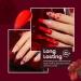 Beetles Red Gel Nail Polish Set - 6 Colors Shimmer Red & Burgundy | Top Coat Included | DIY Nail Art Home Kits | Perfect Gifts for Mom - Buy Online on GoSupps.com