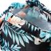 iSPECIAL Reusable Shower Cap for Women with Long Hair - Adjustable & Waterproof Bathing Hair Cap - Elegant Double Layer Design - Luxury Shower Caps - L Blue Palm Leaves - Buy Online on GoSupps.com