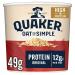 Quaker Oat Protein Original Porridge Pots 6 x 49g