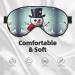 Buy SSIMOO Christmas Snowman Print Eye Mask | Double-Sided Soft Light Blocking Sleep Mask | Enhance Sleep Quality International Shipping - Buy Online on GoSupps.com
