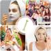 AUTOECHO Facial Scrub Brush Comfortable Facial Pore Cleansing Brush | Double Head Silicone Cosmetic Wash Scrubber Face Mud Applicator Scraper for Various Skin Care Products - Buy Online on GoSupps.com