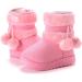 Yeeteepot Baby Girls' Winter Booties - Warm Lined Snow Boots for Kids - Anti-Slip Ankle Boots - Pink, 4.5 UK Child - Buy Online on GoSupps.com