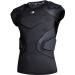 Coolomg children padded compression shirt youth football protector shirt for sport football basketball baseball ball football rib protection breast protection shoulder protection