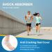 Silicone Heel Covers for Plantar Fasciitis & Cracked Heels - Comfortable Heel Pads for Men & Women (1 Pair Blue & 1 Pair White - Buy Online on GoSupps.com