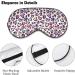Heart Leopard Pattern Sleep Mask for Women | Adjustable Eye Shades with Elastic Strap - Shop Now for International Shipping - Buy Online on GoSupps.com