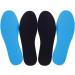 Buy 2 Pairs Breathable Insoles - Super-Soft Sweat-Absorbent Shoe Inserts for All Sizes | Blue/Black Foam - Buy Online on GoSupps.com