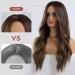 Buy Haircube 24 Inch Brown Long Curly Wig - Natural Look Synthetic Wig for Women - Middle Parting Style - Buy Online on GoSupps.com