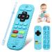 Teething Toys for Baby Silicone Remote Teethers for Infant Toddlers 3-6-12 Months Remote Control Baby Chew Toys mit Pacifier Clip Sensory Toys Baby Gifts for Newborn Girl Boy (Blue) Remote Blue