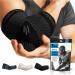 POWERLIX Elbow Brace Compression Support Elbow Sleeve for Tendonitis - Large - Black