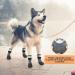 BEAUTYZOO Anti Slip Dog Socks Boots | Waterproof Grip Bottom | Paw Protector for Hardwood Floors | Adjustable Straps | Grey, Large - Buy Online on GoSupps.com