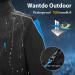 Wantdo Men's Winter Cycling Thermal Jacket - Windproof & Waterproof Fleece Windbreaker - Reflective - Large - Blue - Buy Online on GoSupps.com
