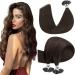 Hetto extensions real hair boning brown extensions sonings smooth extensions real hair bonding darkest brown # 2 45cm 50g 18 inches 2-1 # 2