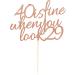 Arthsdite 40 Is Fine When You Look 29 - Happy Birthday Cake Topper 40th Birthday for Women Boss Wife Co-workers Sisters Best Friends Cake Decoration- Rose Gold Glitter - Buy Online on GoSupps.com