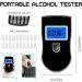 Professional Grade Alcohol Breathalyzer - Portable Blood Alcohol Tester with LCD Display & 20 Mouthpieces | Home Use | Black - Buy Online on GoSupps.com