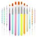 13pcs Nail Art Brush Set UV Painting Brushes Pens for Nails Art Liner Dotting Pen