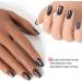 DouborQ Jelly Glitter Nail Polish Black Translucent Long-lasting Sequins Nail Art Varnish (07) Black Glitter-05 - Buy Online on GoSupps.com