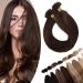 Extensions Real Hair Bondings Hair Extension Keratin U-Tip Human Hair 100 Strands Medium Brown#4 18"(45cm)-50