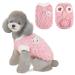 Lynine dog sweater dog sweater dog warm sweater for dogs monochrome dog sweater comfortable and soft winter puppy sweater for dogs (pink l) l pink