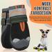 Eyin Dog Shoes - Waterproof Paw Protection for All Dog Sizes | Non-Slip Reflective Velcro Fastener | Outdoor Sports | Size 8 Black - Buy Online on GoSupps.com