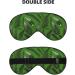 FoRes Natural Plant Silhouette Fern Leaves Print Eye Mask - Adjustable Light Blocking Sleep Mask for Deep Rest - Unisex Black - Buy Online on GoSupps.com