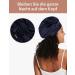 Shop Lilysilk 100% Mulberry Silk Sleeping Cap | 19 Momme Dark Blue Bonnet for Curly Hair - Women's Night Sleep Headgear with Elastic Ribbon - Buy Online on GoSupps.com