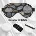 SSIMOO Pebble Stone Eye Mask | Soft Breathable Sleep Eye Patch for Women | Perfect for Travel & Relaxation - Buy Online on GoSupps.com